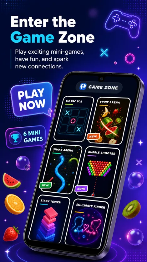 GenzMeet game zone app screenshot